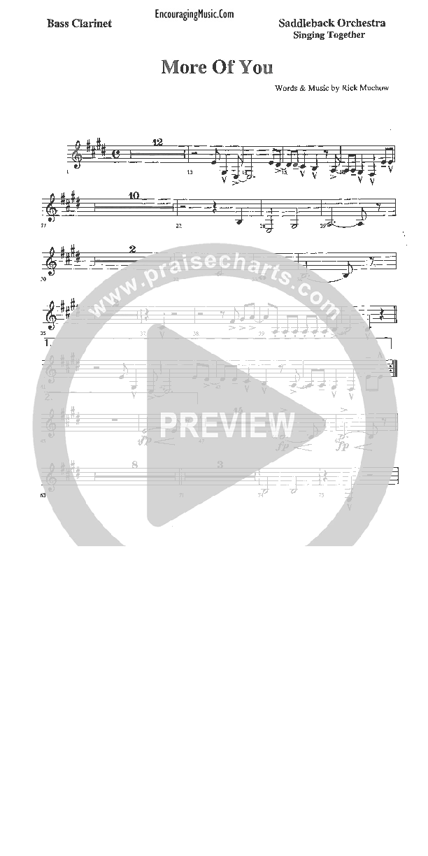 More of You Bass Clarinet (Rick Muchow)