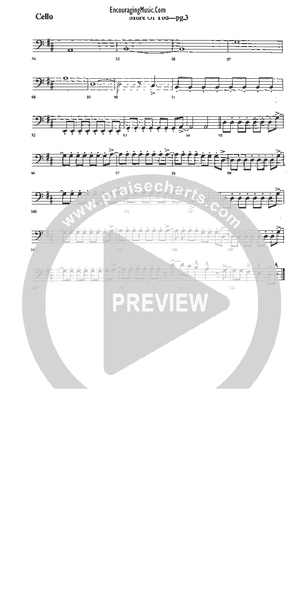 More of You Cello (Rick Muchow)