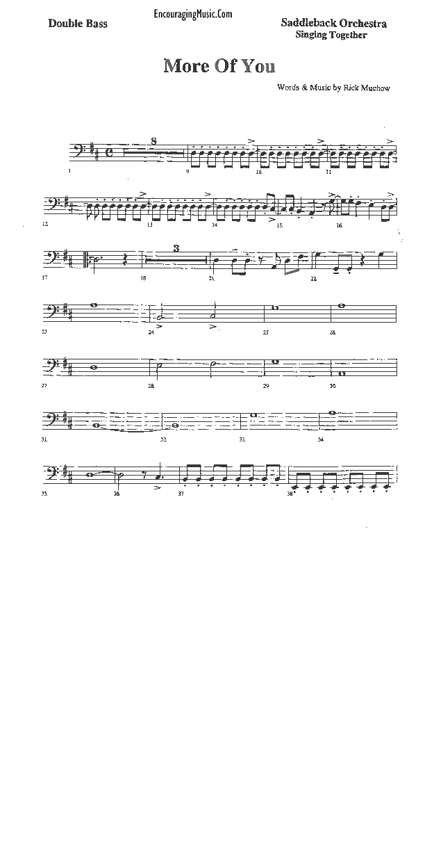 More of You Double Bass (Rick Muchow)