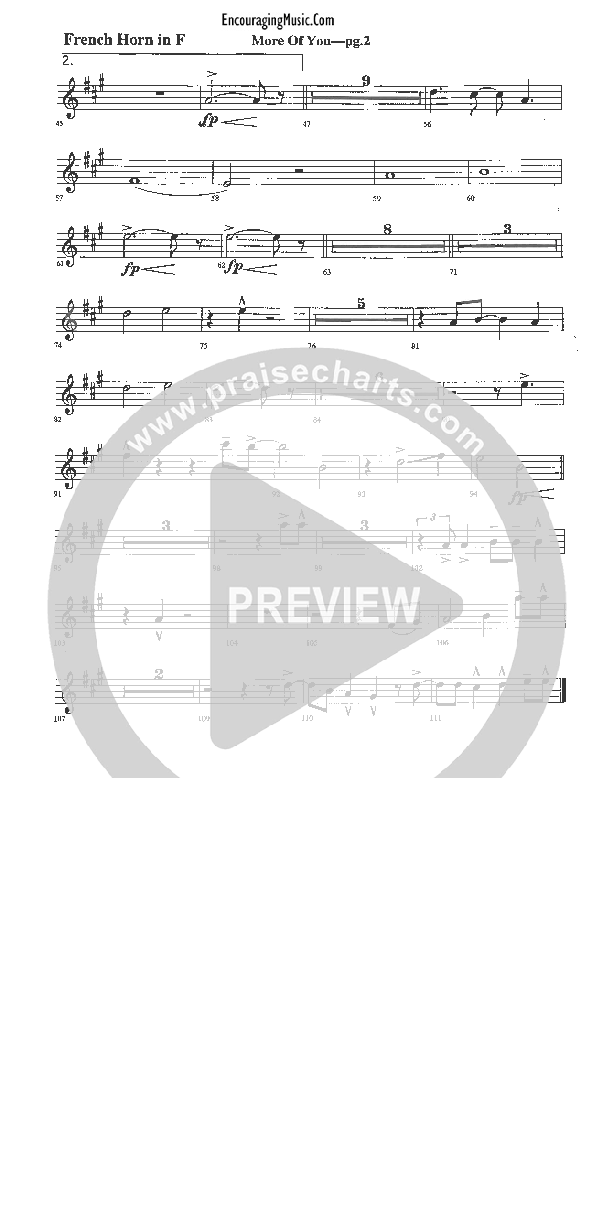 More of You French Horn (Rick Muchow)