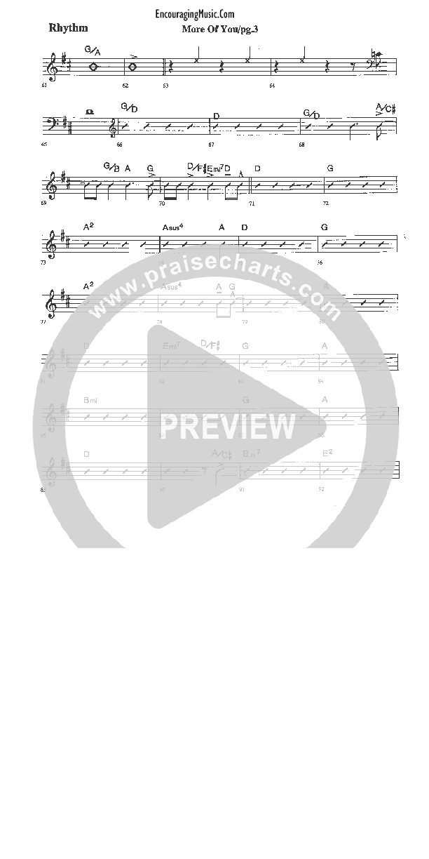More of You Rhythm Chart (Rick Muchow)