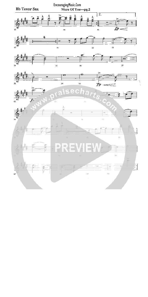 More of You Tenor Sax 2 (Rick Muchow)