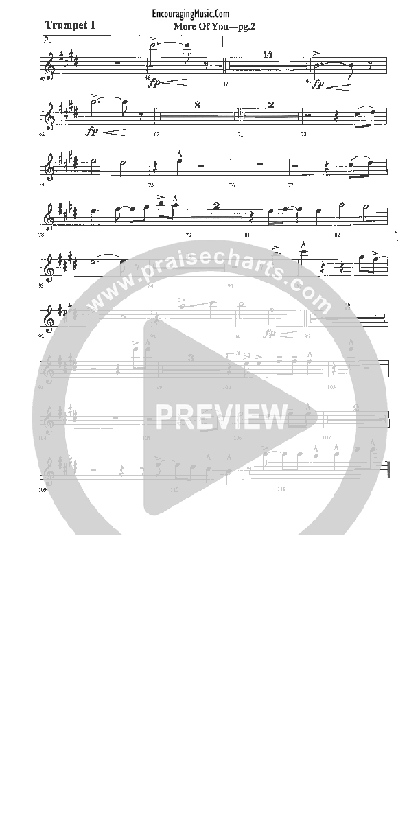 More of You Trumpet 1 (Rick Muchow)