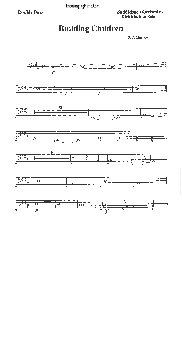 Building Children Double Bass (Rick Muchow)