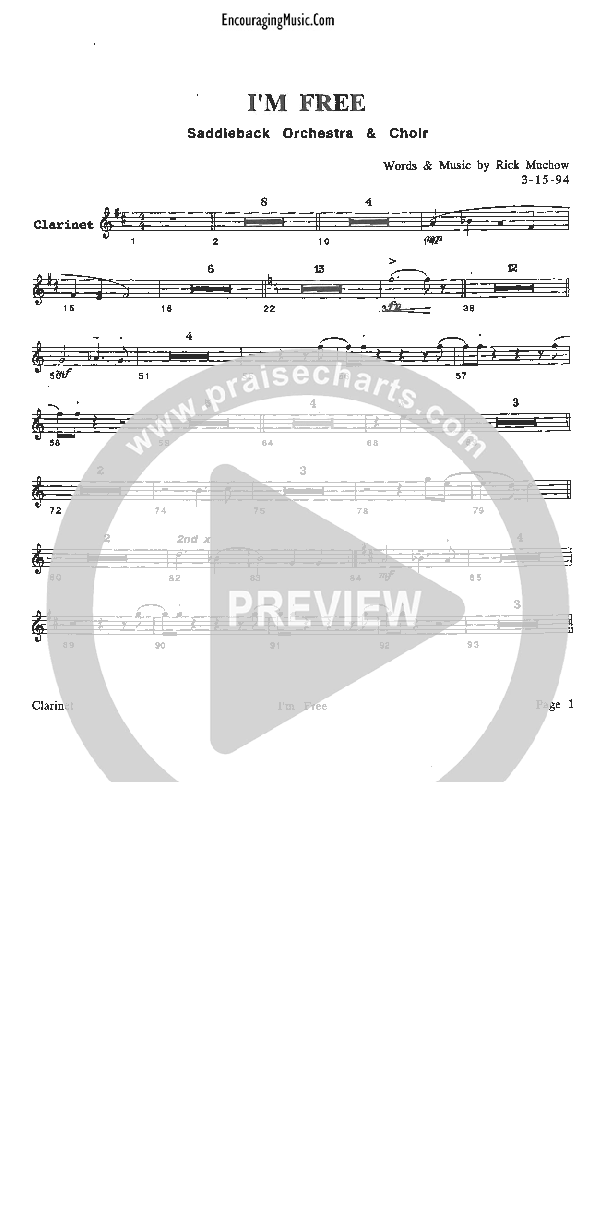 I'm Free Clarinet (Rick Muchow)