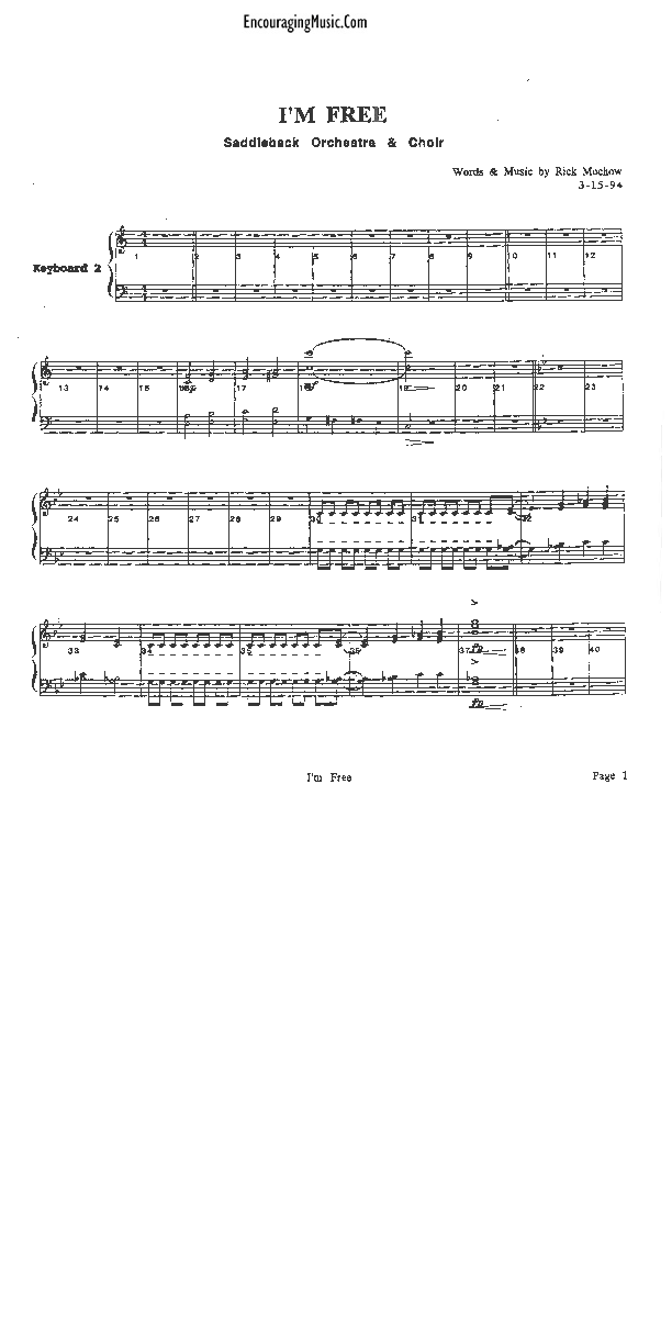 I'm Free Synth (Rick Muchow)