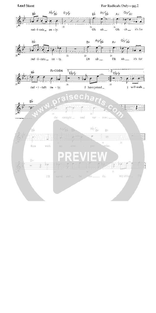 For Radicals Only Orchestration (Rick Muchow)