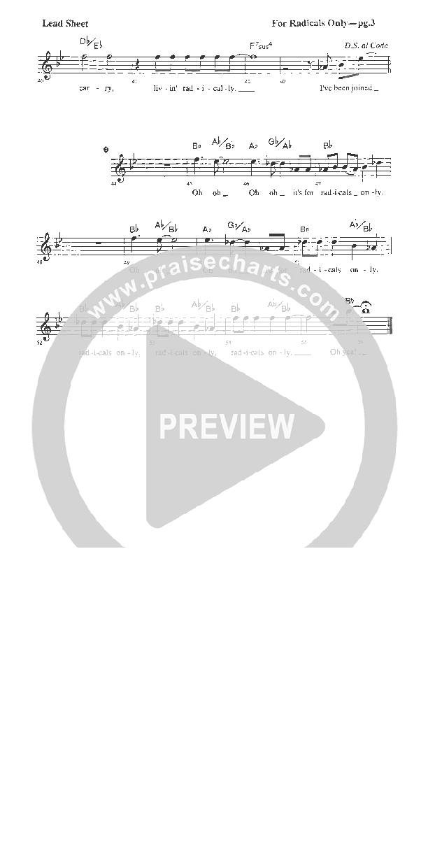 For Radicals Only Orchestration (Rick Muchow)