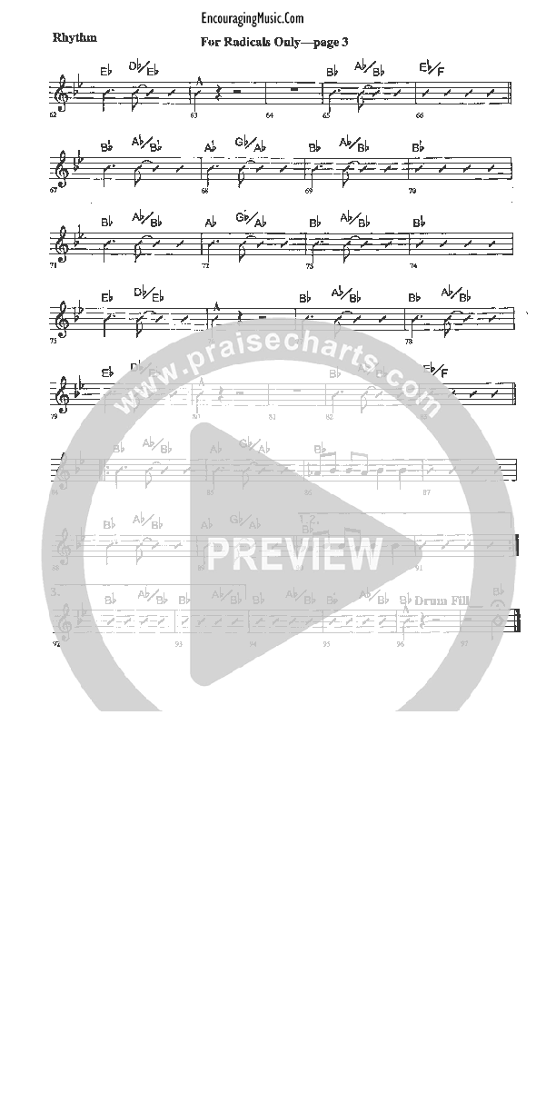 For Radicals Only Rhythm Chart (Rick Muchow)