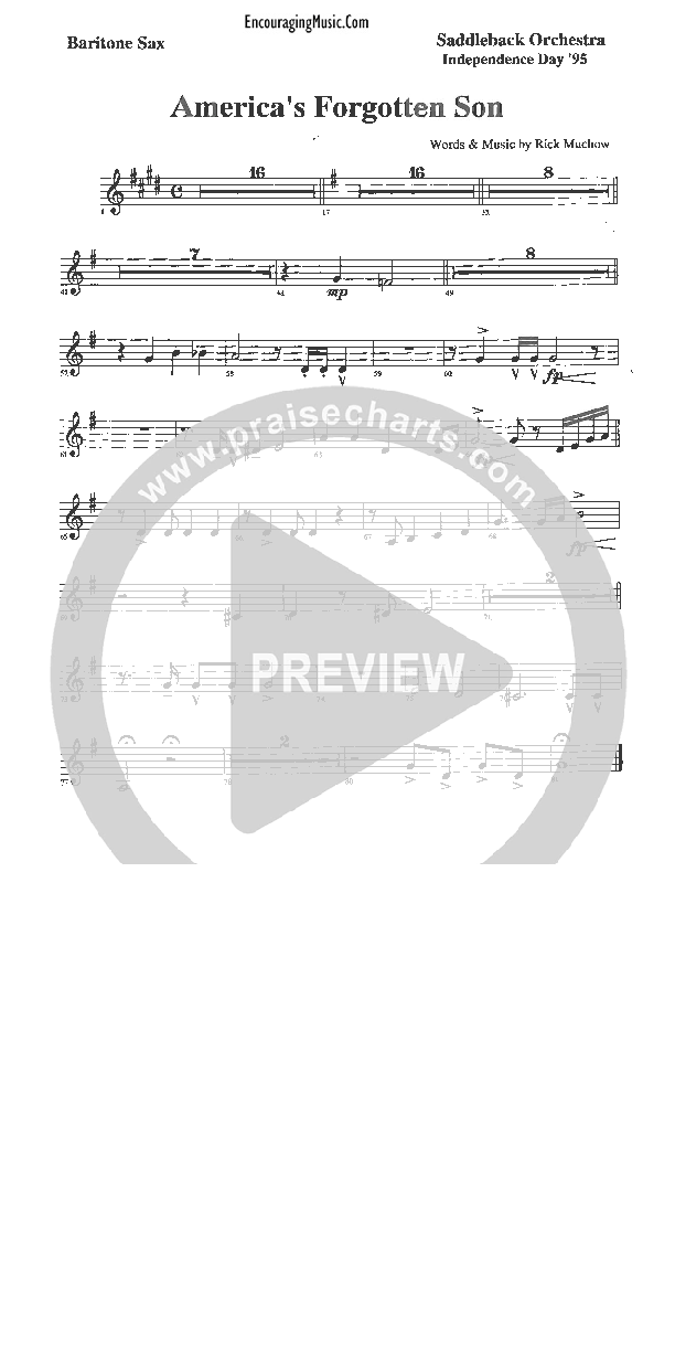 America's Forgotten Son Bari Sax (Rick Muchow)