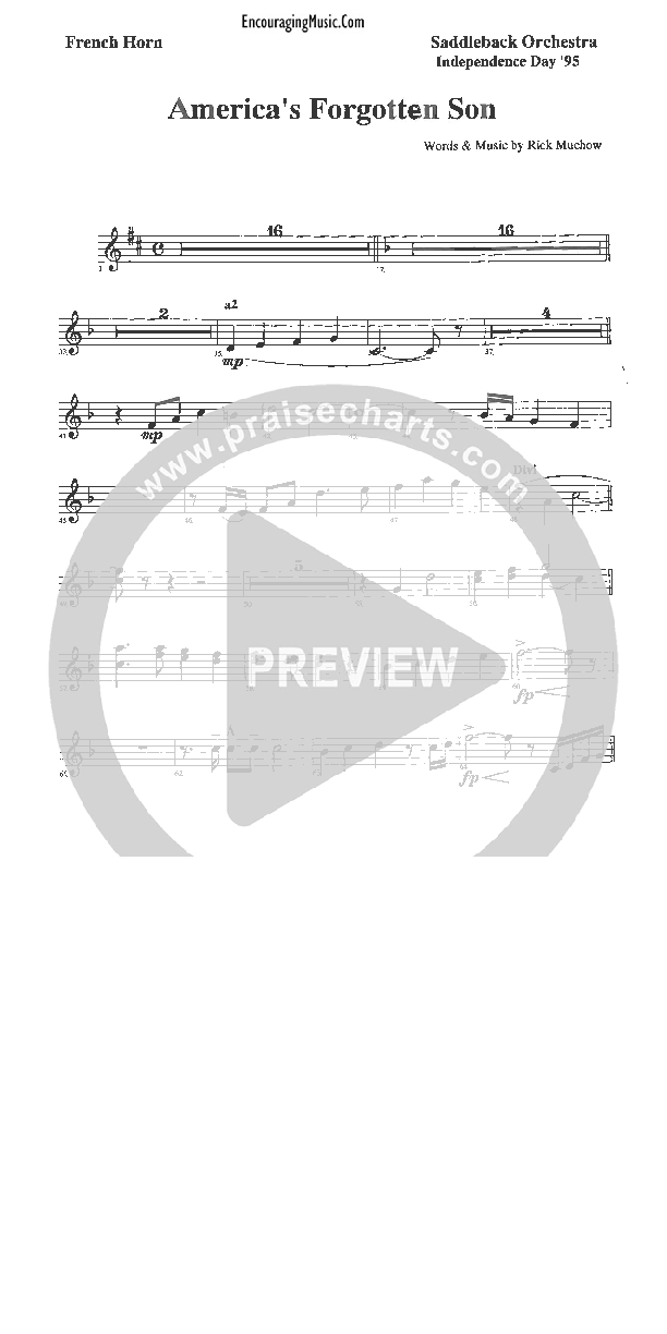 America's Forgotten Son French Horn (Rick Muchow)