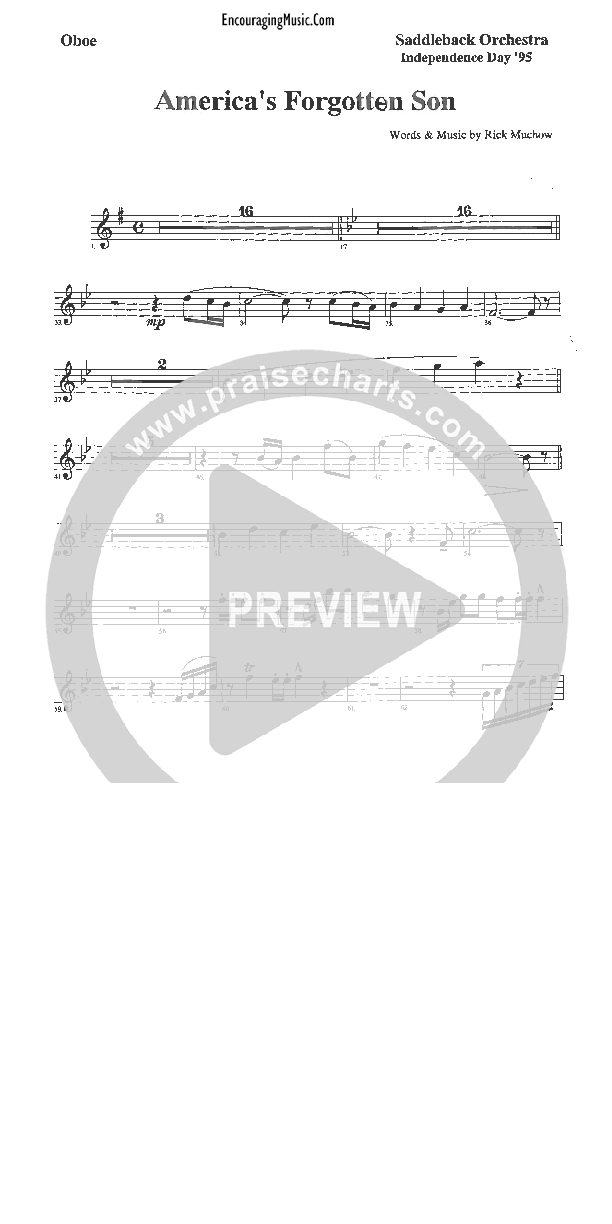 America's Forgotten Son Oboe (Rick Muchow)