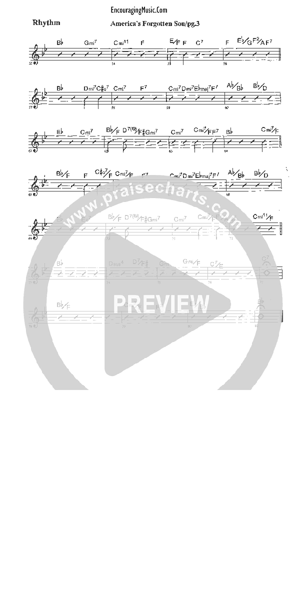 America's Forgotten Son Rhythm Chart (Rick Muchow)