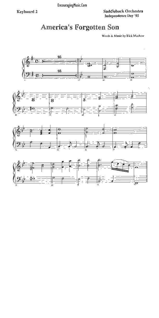 America's Forgotten Son Synth (Rick Muchow)