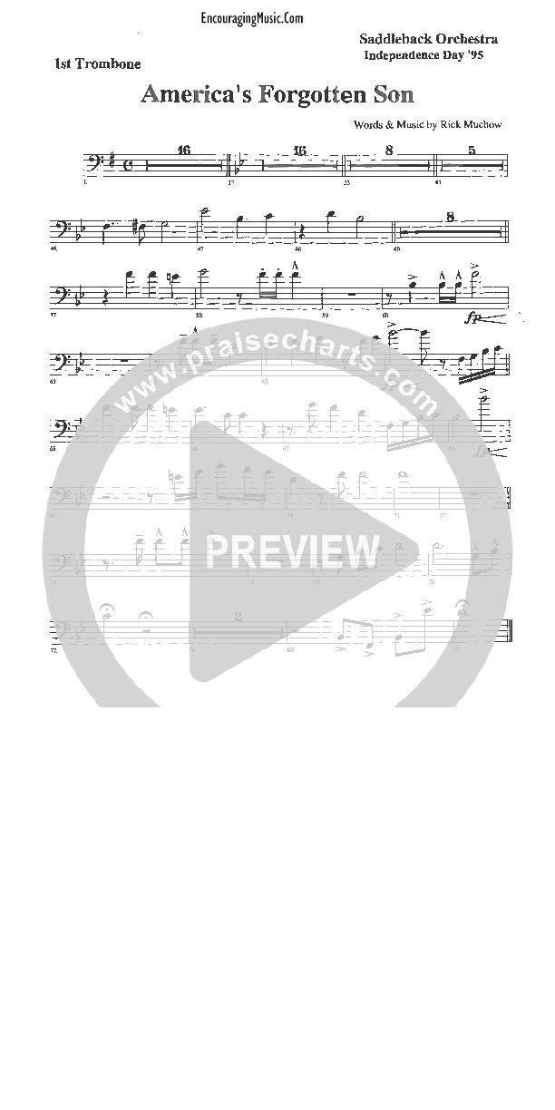 America's Forgotten Son Trombone 1 (Rick Muchow)