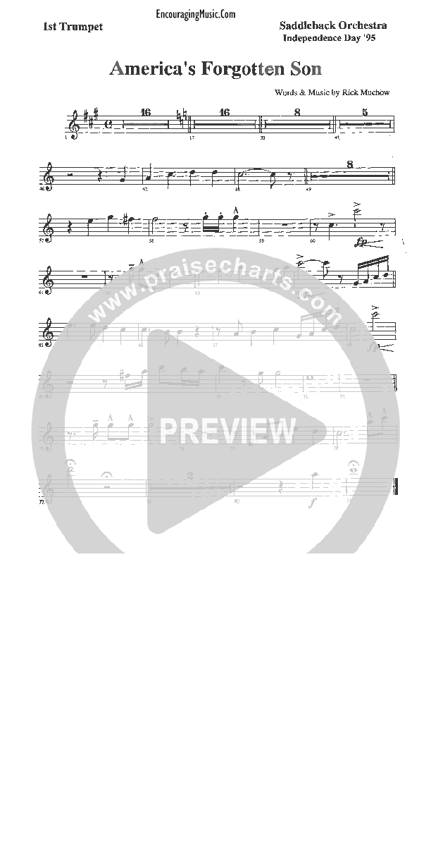 America's Forgotten Son Trumpet 1 (Rick Muchow)