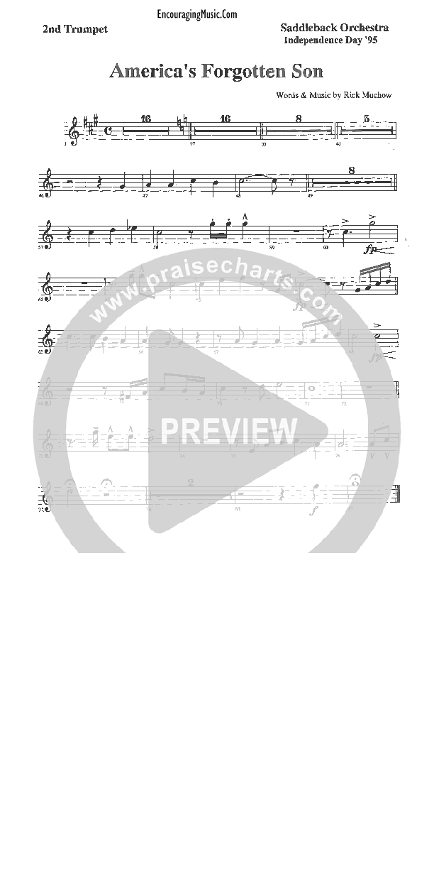 America's Forgotten Son Trumpet 2 (Rick Muchow)