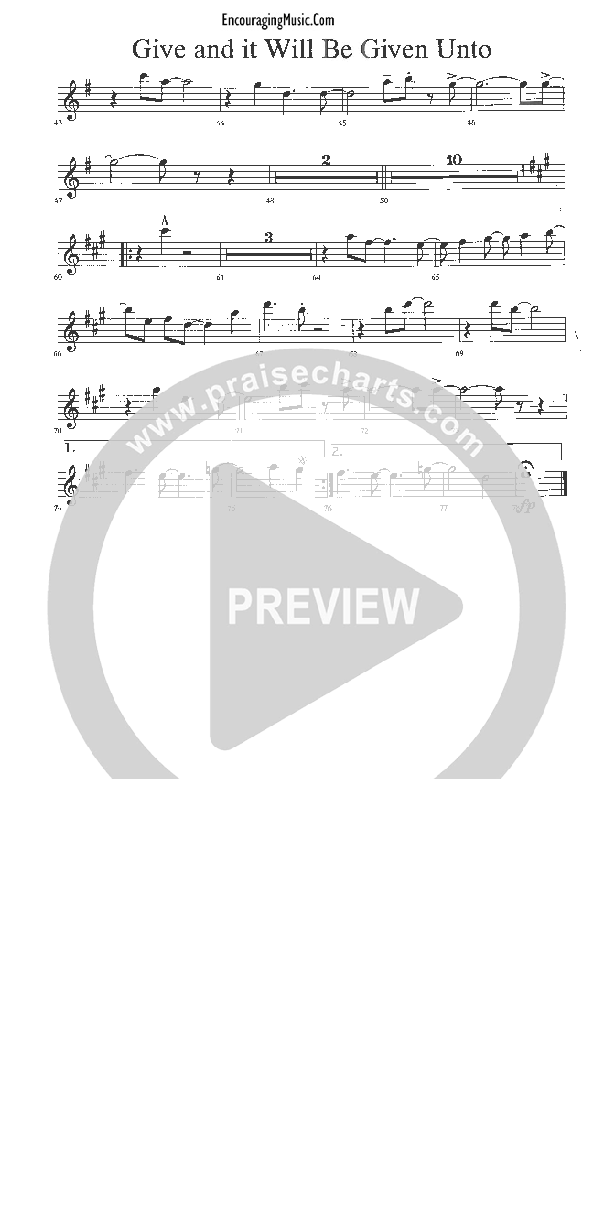 Give And It Will Be Given Tenor Sax 2 (Rick Muchow)