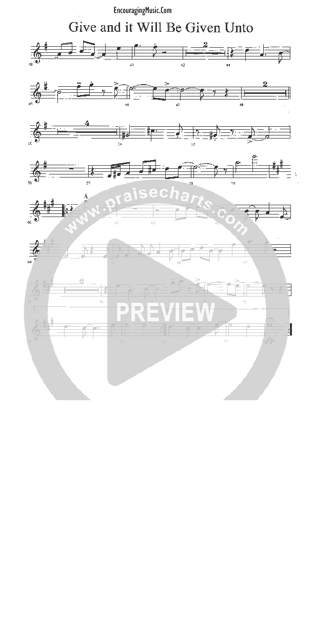 Give And It Will Be Given Trumpet (Rick Muchow)