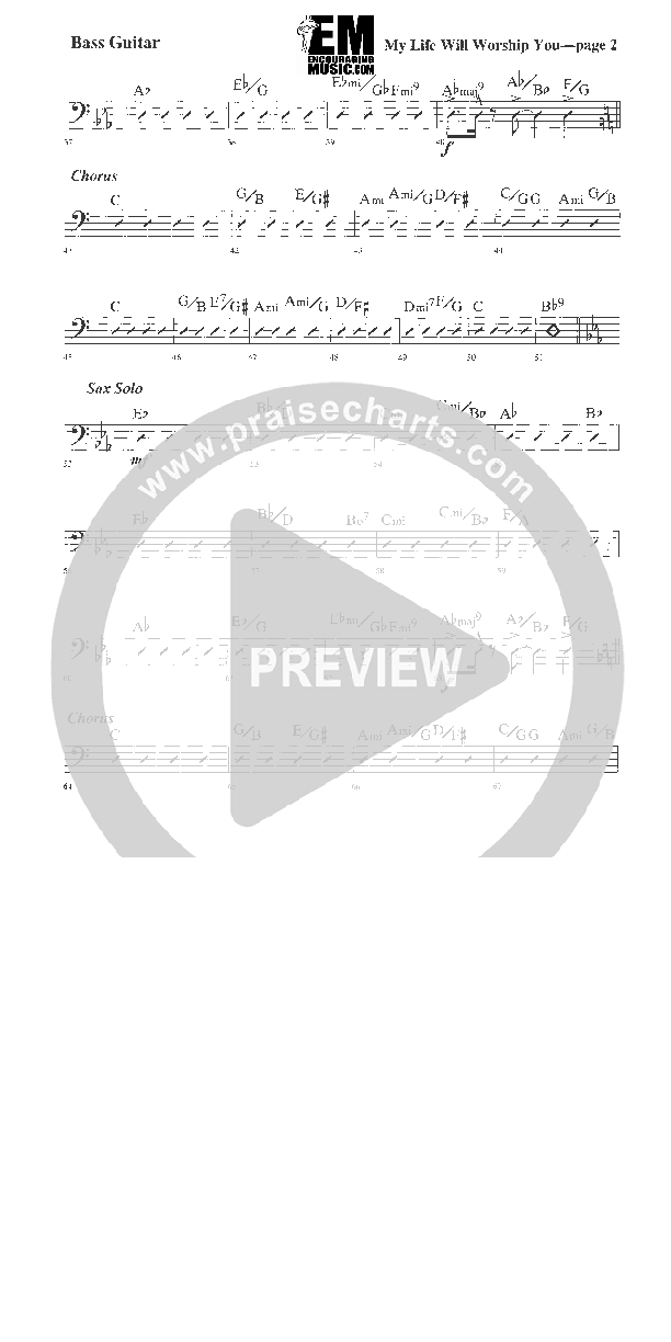 My Life Will Worship You Bass Guitar (Rick Muchow)