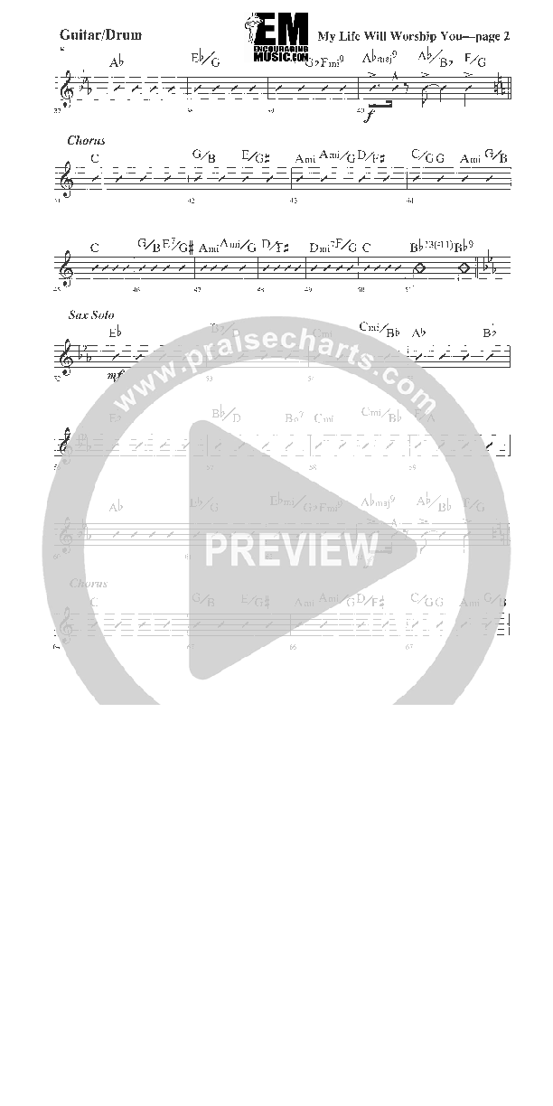 My Life Will Worship You Guitar (Rick Muchow)