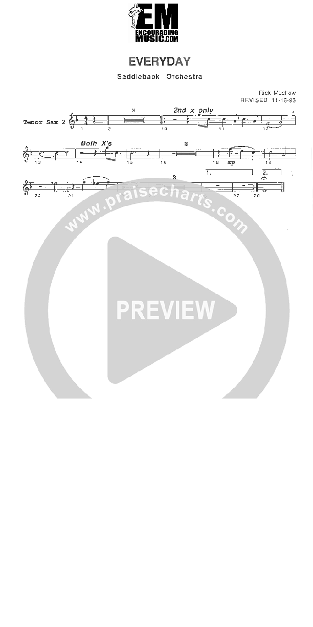Everyday Tenor Sax 1/2 (Rick Muchow)