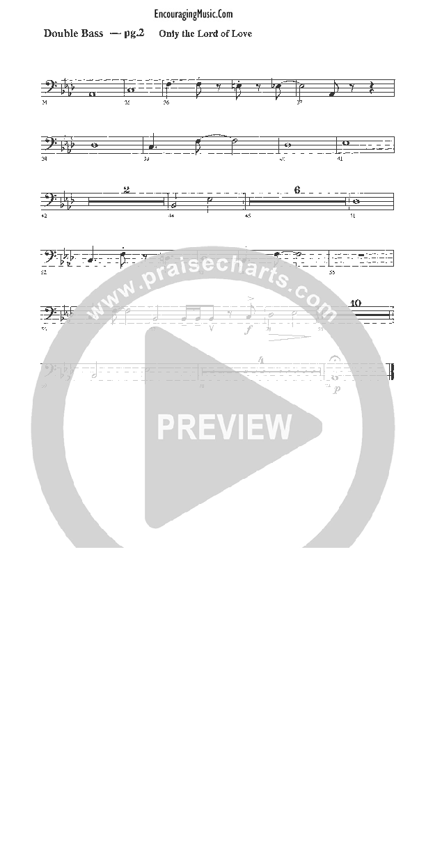 Only The Lord of Love Double Bass (Rick Muchow)