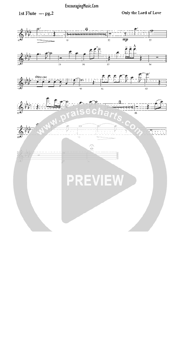 Only The Lord of Love Flute 1/2 (Rick Muchow)