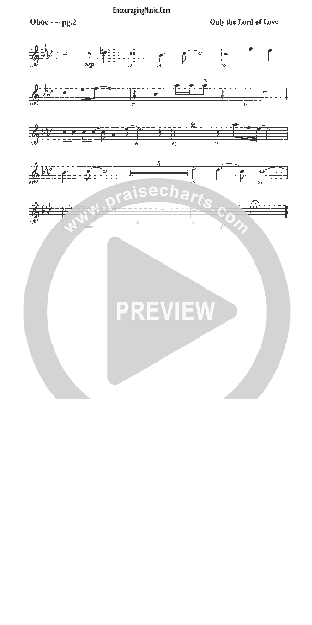 Only The Lord of Love Oboe (Rick Muchow)