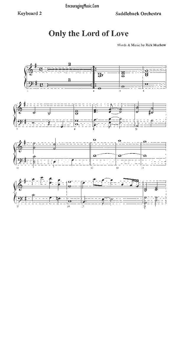 Only The Lord of Love Synth (Rick Muchow)