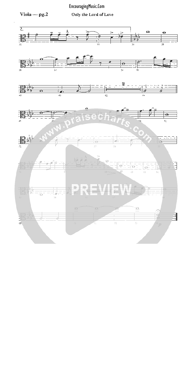 Only The Lord of Love Viola (Rick Muchow)