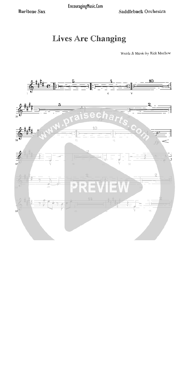 Lives Are Changing Bari Sax (Rick Muchow)