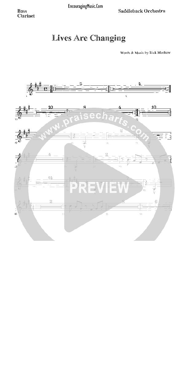Lives Are Changing Bass Clarinet (Rick Muchow)