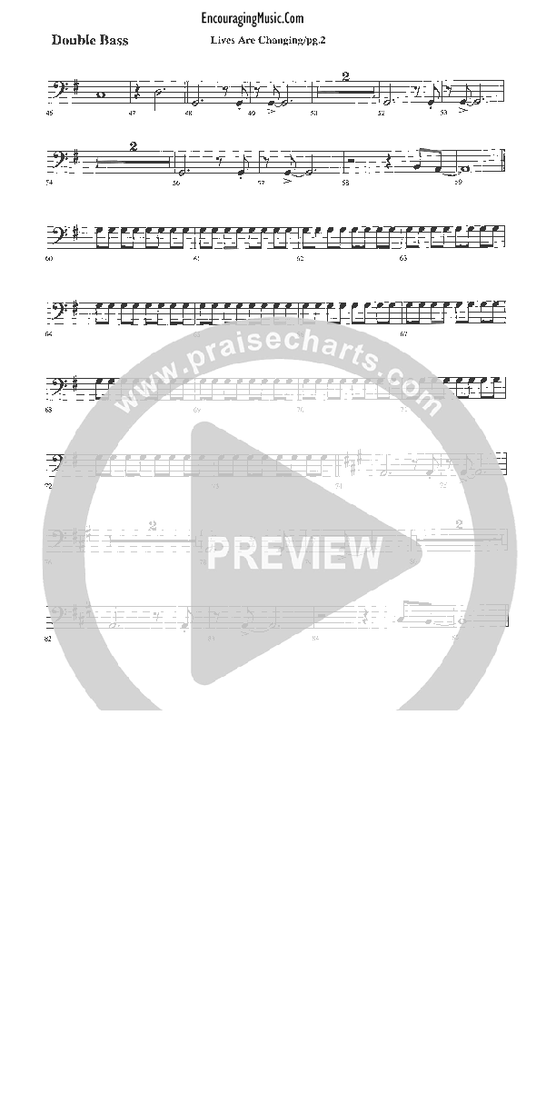 Lives Are Changing Double Bass (Rick Muchow)