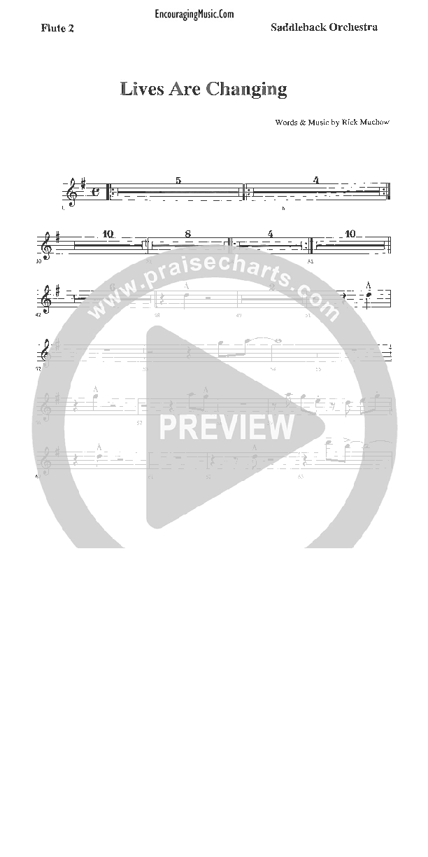 Lives Are Changing Flute 1/2 (Rick Muchow)