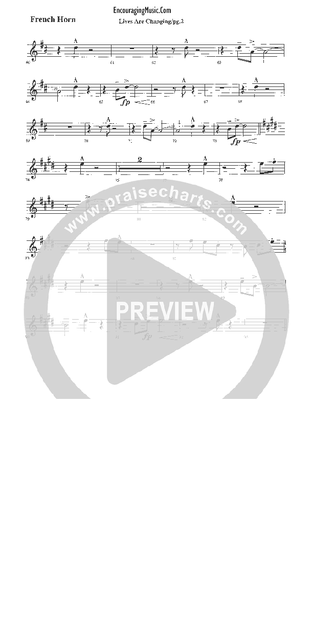 Lives Are Changing French Horn (Rick Muchow)