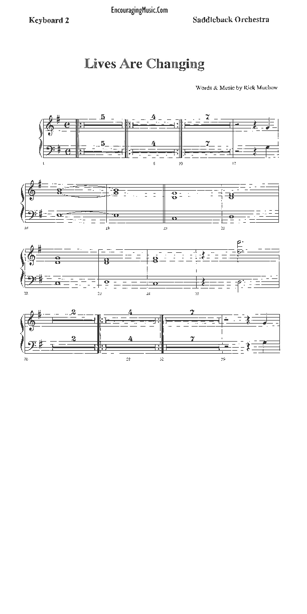 Lives Are Changing Synth (Rick Muchow)