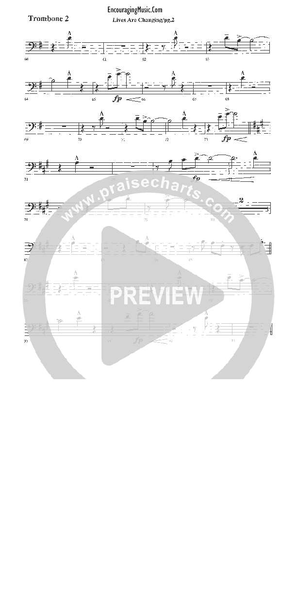 Lives Are Changing Trombone 2 (Rick Muchow)