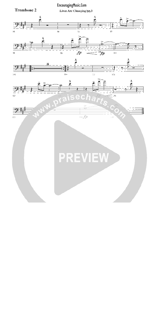 Lives Are Changing Trombone 2 (Rick Muchow)