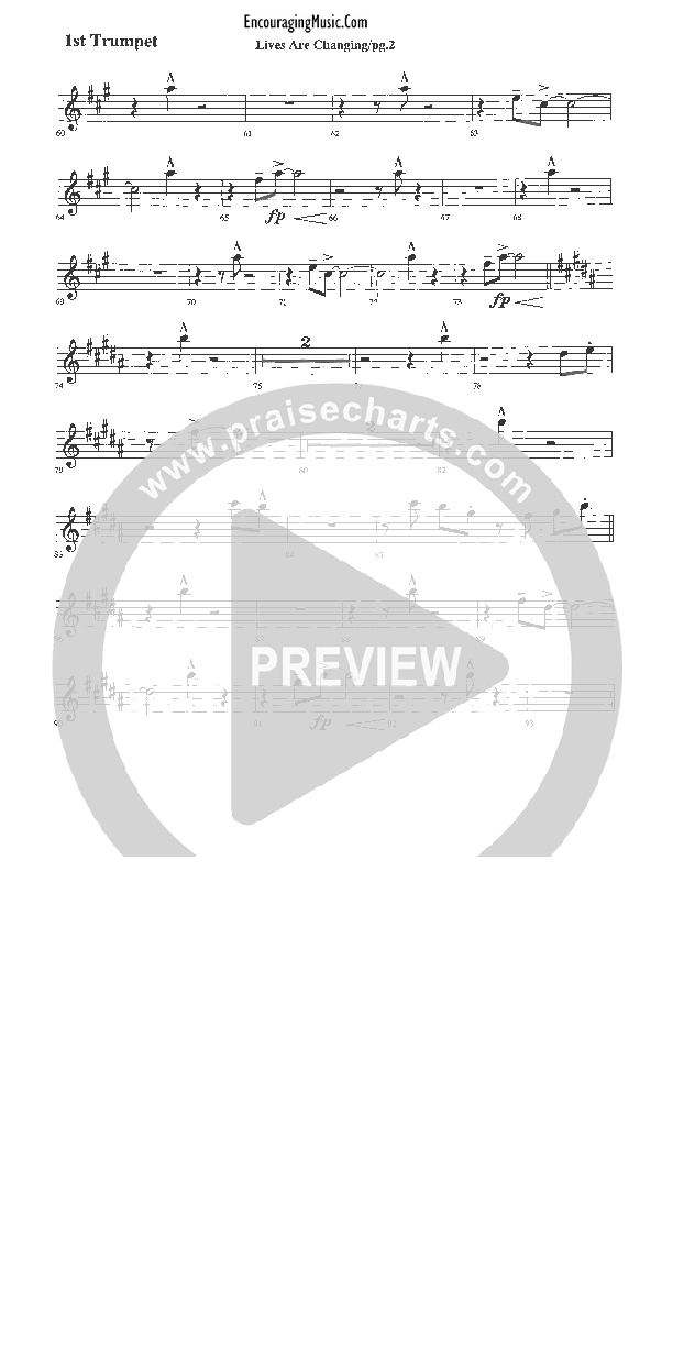 Lives Are Changing Trumpet 1 (Rick Muchow)