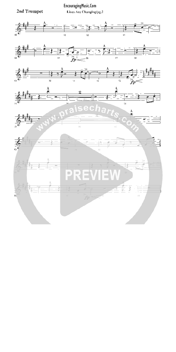 Lives Are Changing Trumpet 2 (Rick Muchow)