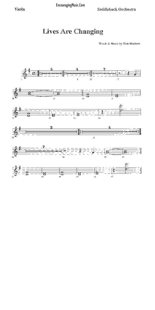 Lives Are Changing Violins (Rick Muchow)