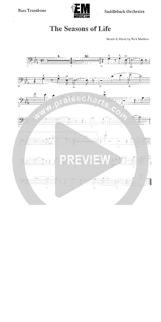 Seasons of Life Bass Trombone (Rick Muchow)