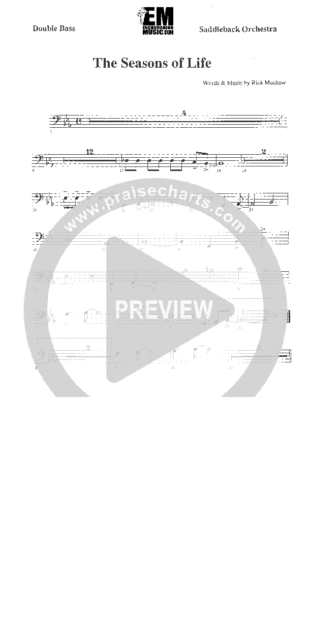 Seasons of Life Double Bass (Rick Muchow)