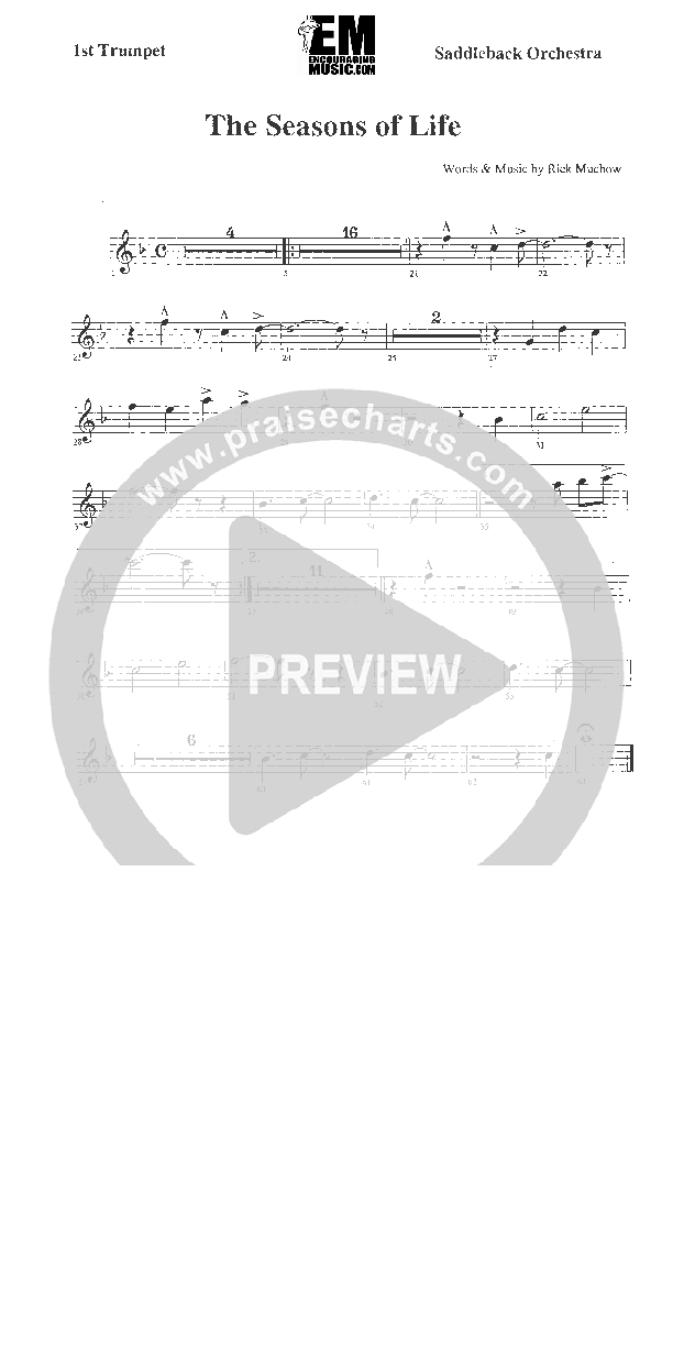 Seasons of Life Trumpet 1 (Rick Muchow)
