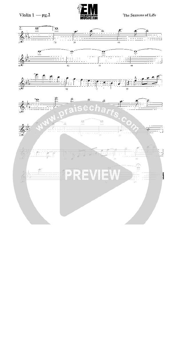 Seasons of Life Violin 1 (Rick Muchow)