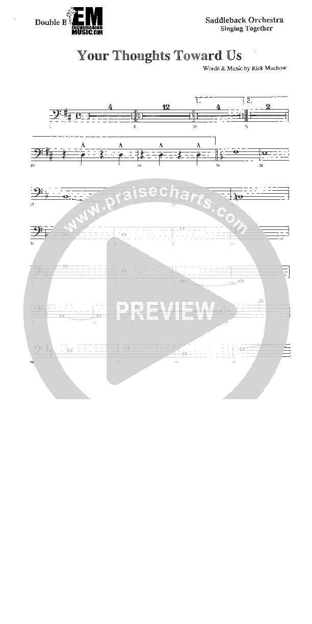 Your Thoughts Towards Us Double Bass (Rick Muchow)