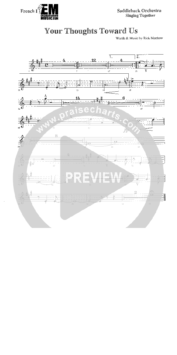 Your Thoughts Towards Us French Horn (Rick Muchow)