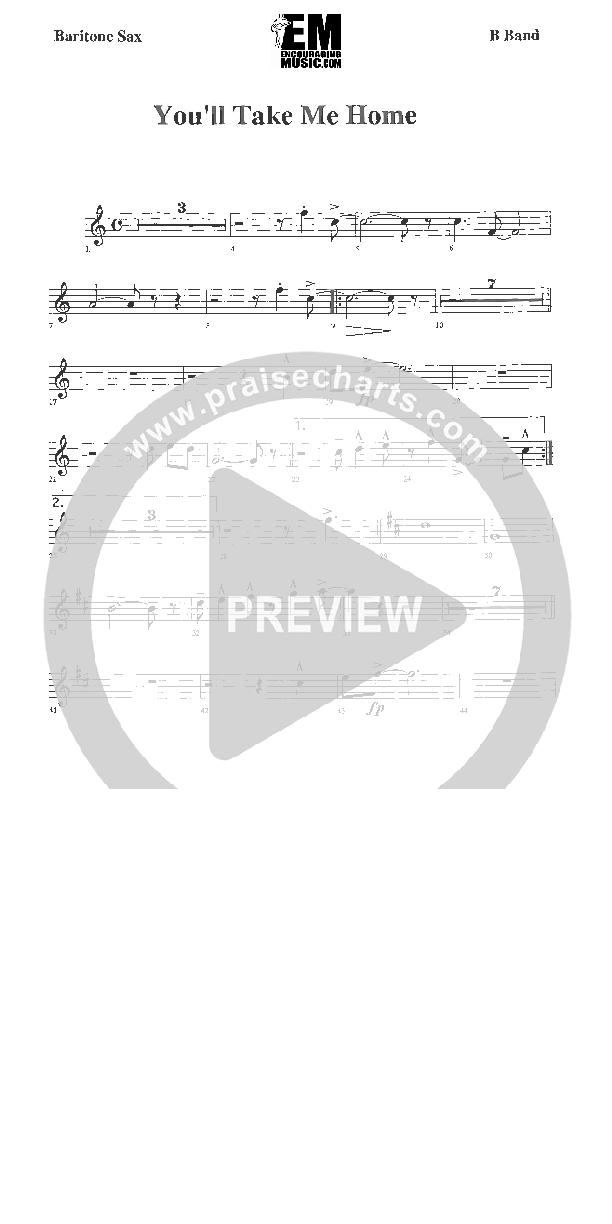 You'll Take Me Home Bari Sax (Rick Muchow)