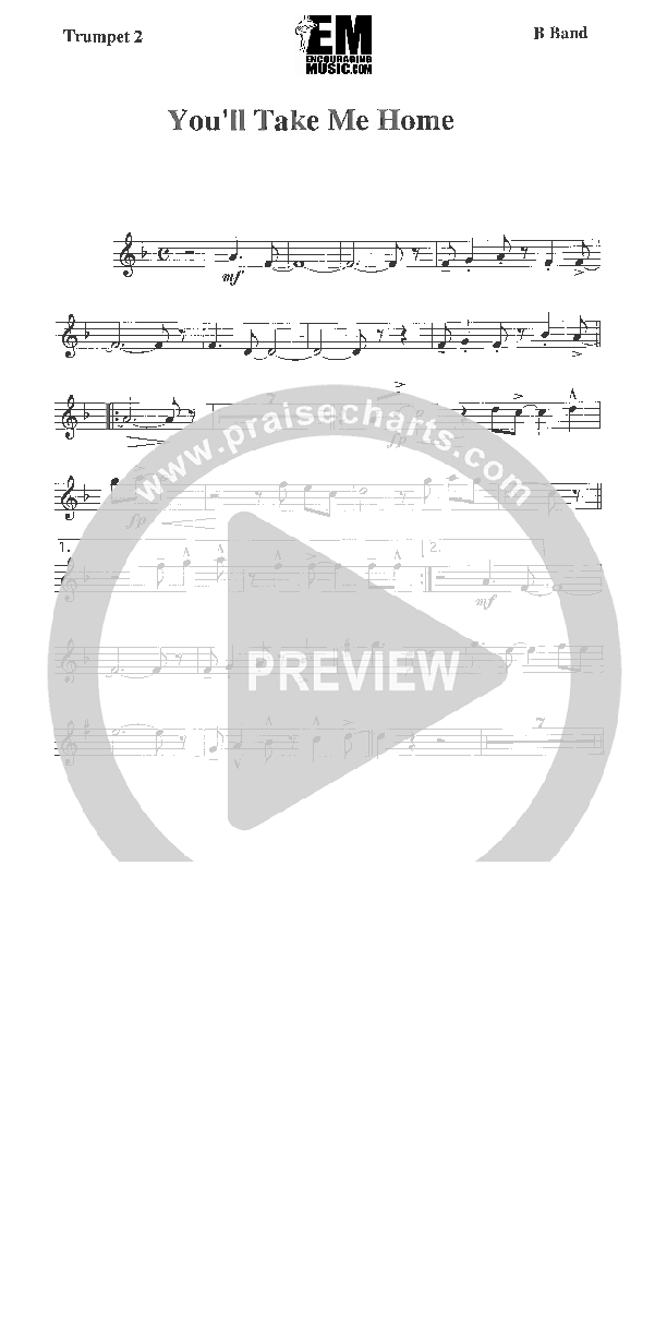 You'll Take Me Home Trumpet 2 (Rick Muchow)